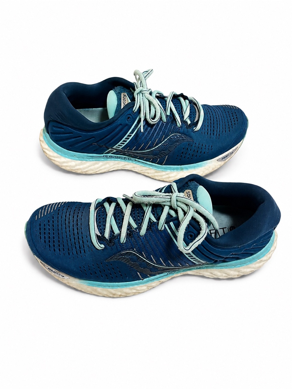 Saucony Women's Dark Navy & Light Aqua Athletic Running Shoes